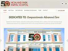 Tablet Screenshot of hpanimalhospital.com